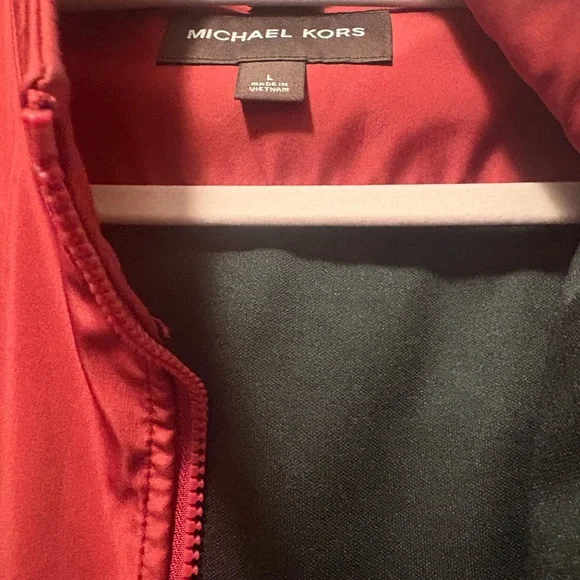 Michael Kors Red Bomber Jacket - Picture 2 of 2